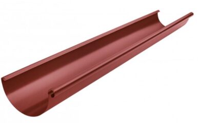 Žlab hliníkový ocelově červený 330 mm, délka 4 m  (0128)