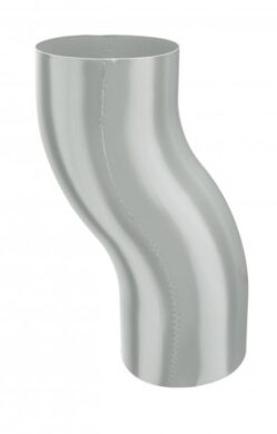 Koleno hliníkové zinkově šedé  80 mm odskokové  (10483)