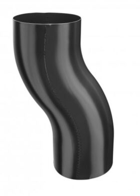Koleno pozinkované černé 100 mm odskokové  (10583)