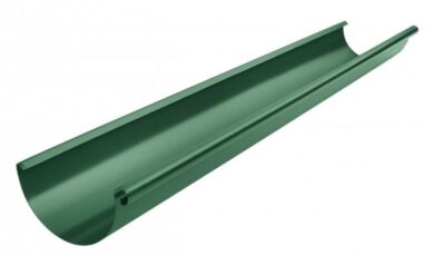 Žlab hliníkový mechově zelený 400 mm, délka 6 m  (10646)