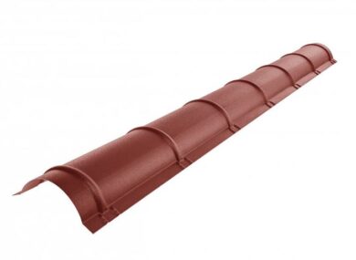 Střešní hřebenáč oblý, ocelově červený RAL 3009, délka 3m matný  (2134)