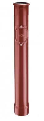Svod pozinkovaný ocelově červený 120 - 1,5 m ochranný, tl. 1 mm - s reviz. otvor  (2376)