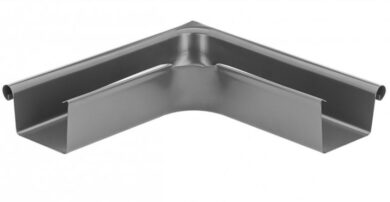 Roh hliníkový hranatý antracit 330 mm vnější  (27031)