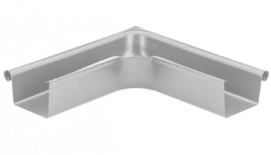 Roh hliníkový hranatý bílo hliníkový 250 mm vnější  (27036)