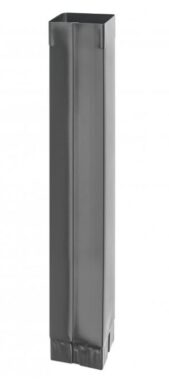 Svod hliníkový hranatý antracit  80 mm - délka 3 m  (3741)