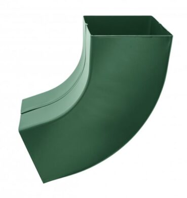 Koleno hliníkové hranaté mechově zelené  80 mm  (3763)