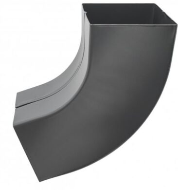 Koleno hliníkové hranaté antracit 120 mm  (3804)