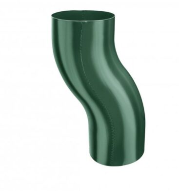Koleno pozinkované mechově zelené 120 mm odskokové  (4202)