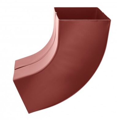 Koleno pozinkované hranaté ocelově červené  80 mm  (505427)