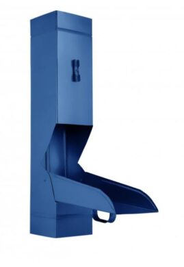 Zachytávač vody pozinkovaný hranatý modrý   80 mm  (505802)