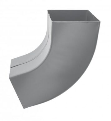 Koleno pozinkované hranaté prachově šedé 100 mm  (505933)