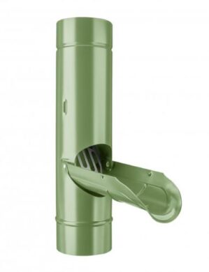 Zachytávač vody pozinkovaný trávově zelený 100 mm se sítkem  (6240)