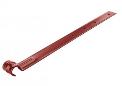 Držák žlabu pozinkovaný ocelově červený pro žlab 400 mm  (7109)