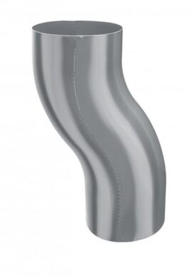 Koleno hliníkové světle šedé  80 mm odskokové  (7757)