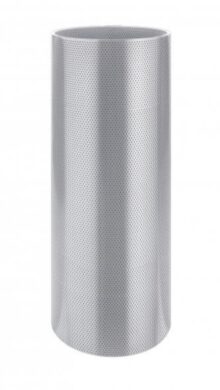 Plech pozinkovaný děrovaný 0,55 x 1000 mm bílo hliníkový RAL 9006  (9062)