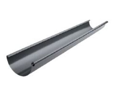 Žlab hliníkový světle šedý  330 mm, délka 6 m  (9794)