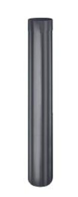 Svod hliníkový černý 100 mm, délka 3 m  (9892)