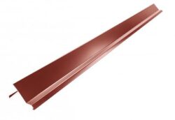 Okapový plech ocelově červený r.š. 200 mm, délka 3 m
