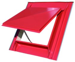 Vylézák hliníkový červený 60 x 60 cm, celoplechový