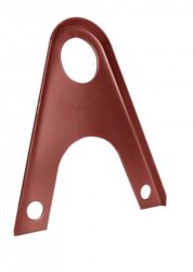 nástavec hliníkový ocelově červený pro falcovanou krytinu - 2 děrový systém