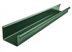 Žlab hliníkový hranatý mechově zelený 250 mm - délka 4 m