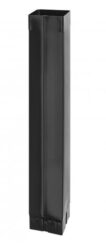 Svod hliníkový hranatý černý  80 mm - délka 3 m