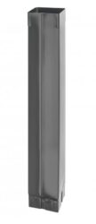 Svod hliníkový hranatý antracit  80 mm - délka 3 m