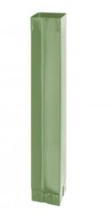 Svod pozinkovaný hranatý trávově zelený  80 mm, délka 3 m