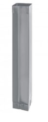 Svod pozinkovaný hranatý prachově šedý 120 mm, délka 3 m
